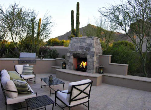 Stone Outdoor Fireplace Pictures