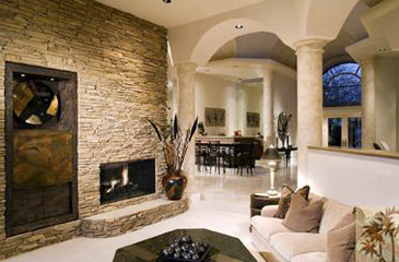 Living Room Fireplace Design